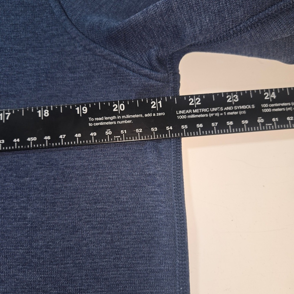 Under Armour Storm ColdGear Mens Medium Blue Heather Quarter Zip Pullover - Picture 5 of 8